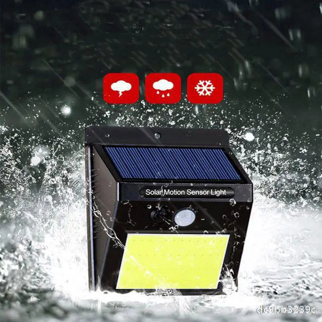 20 LED resistente al agua luz solar de pared con sensor de movimiento y temperatura de color 5000K