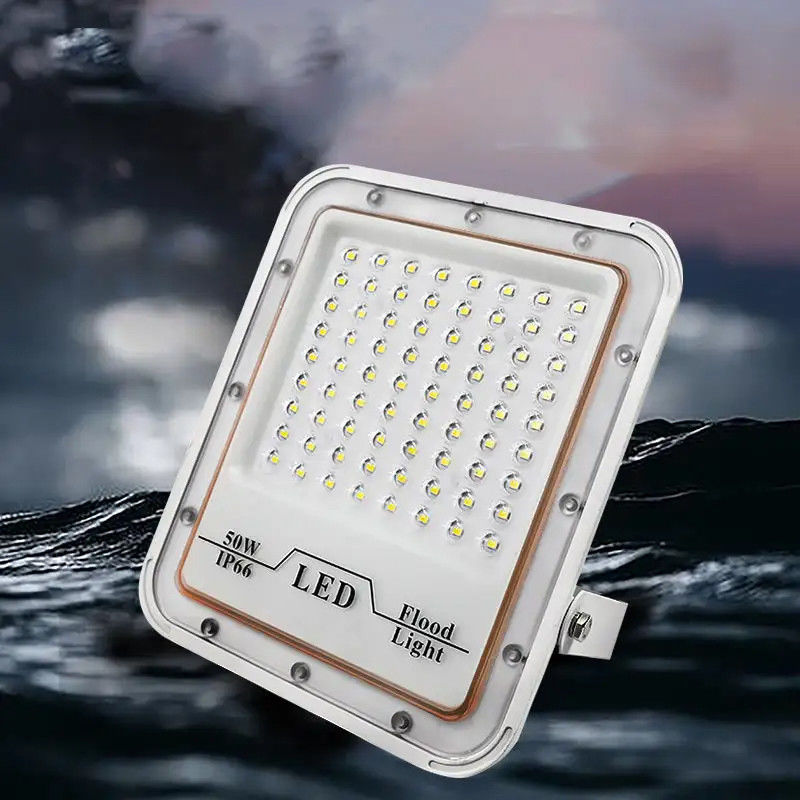 Lámpara de inundación de aire libre impermeable gris 30w 50w 100w 200w LED para el estadio