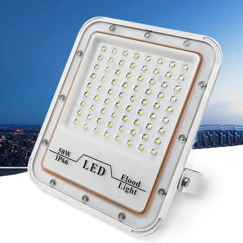 Lámpara de inundación de aire libre impermeable gris 30w 50w 100w 200w LED para el estadio